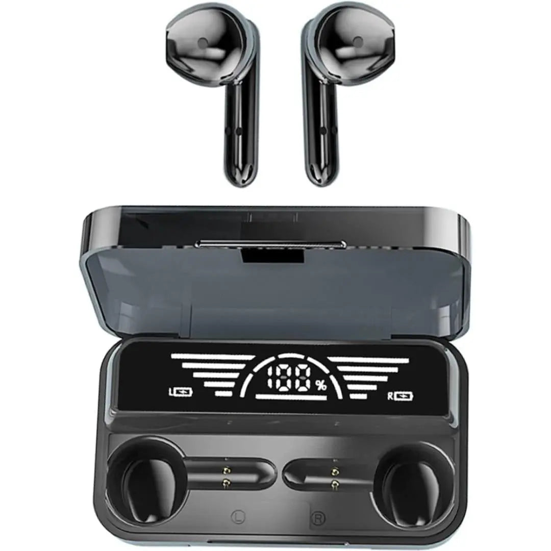 M29 Black Bluetooth 5.1 Airpods - High-Quality Sound with Touch Controls & Compact Charging Case HIGH GADGERS