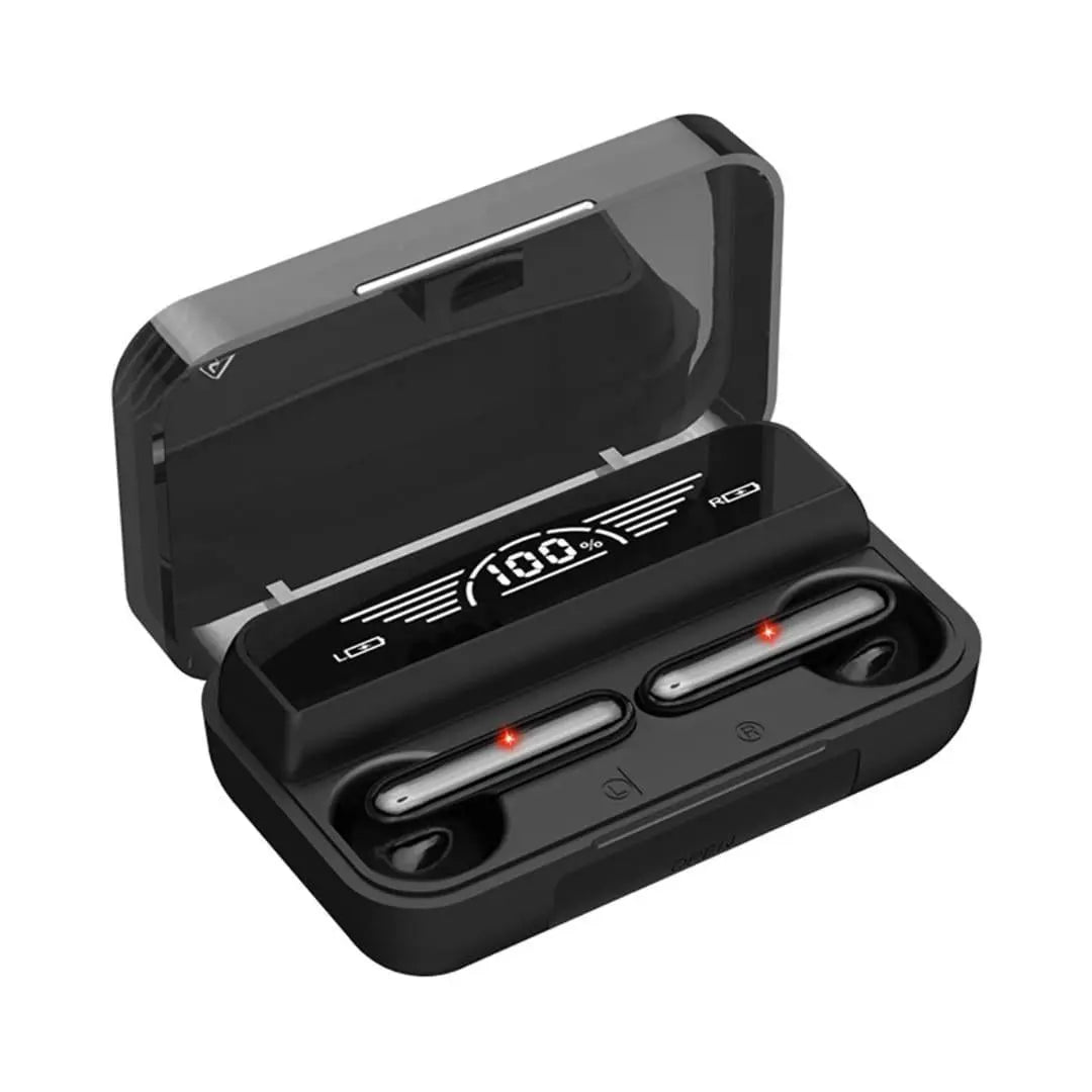 M29 Black Bluetooth 5.1 Airpods - High-Quality Sound with Touch Controls & Compact Charging Case HIGH GADGERS